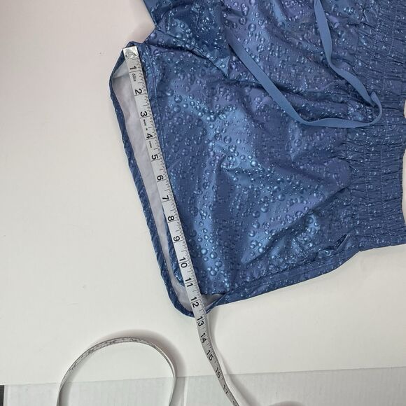 New Zyia Active Shorts, Large, Blue, Drawstring, 2” Inseam, Running, Water Drops - Picture 11 of 11